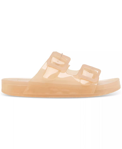 Double-Band Jelly Footbed Sandals