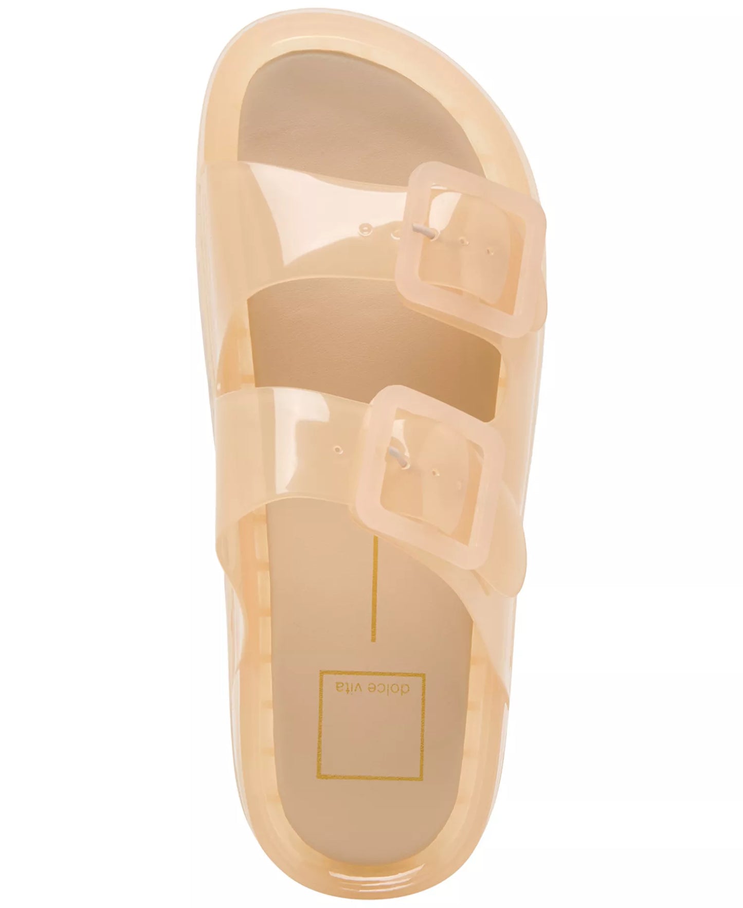 Double-Band Jelly Footbed Sandals