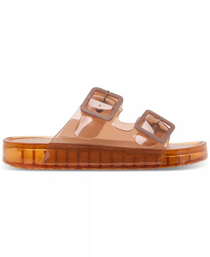 Double-Band Jelly Footbed Sandals